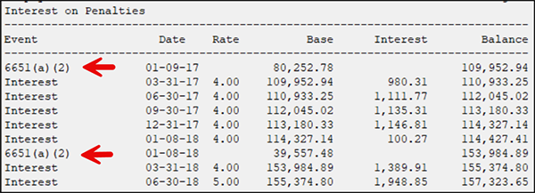 BLOG – Failure to Pay Interest Calculation - Interest on Penalties -2